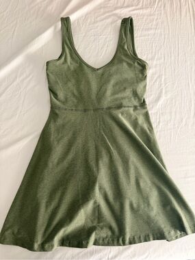 Beyond yoga space dye green athletic dress small
